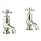 Crosswater - Belgravia Crosshead Bath Pillar Taps - Nickel - HG340DN Large Image