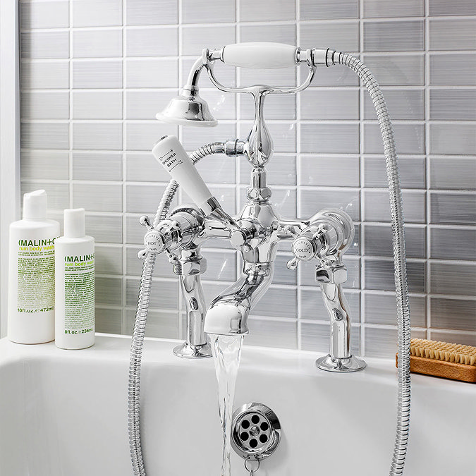 Crosswater - Belgravia Crosshead Bath Shower Mixer with Kit - BL422DC  Feature Large Image