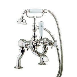 Crosswater - Belgravia Crosshead Bath Shower Mixer with Kit - Nickel - HG422DN Medium Image