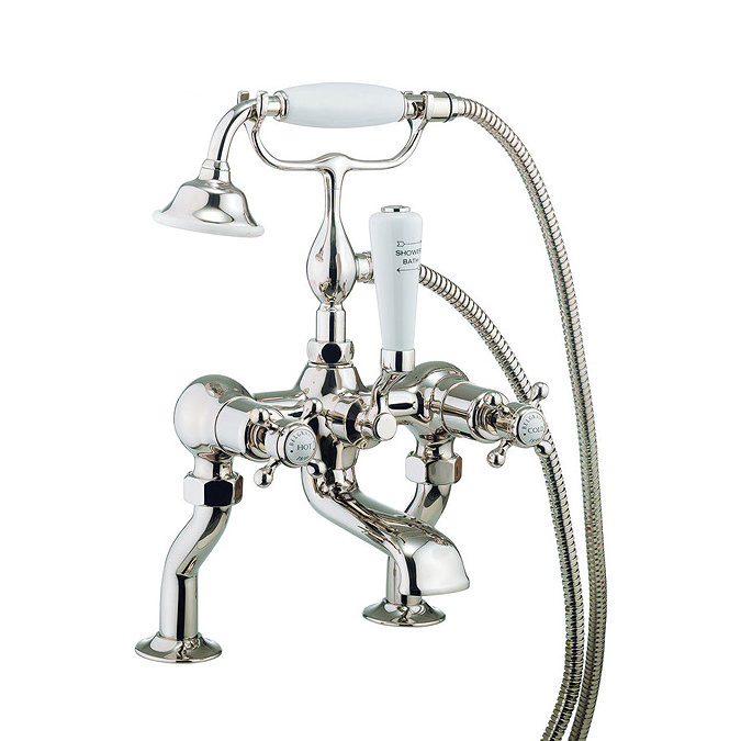 Crosswater - Belgravia Crosshead Bath Shower Mixer with Kit - Nickel - HG422DN Large Image