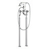 Crosswater - Belgravia Crosshead Floor Mounted Freestanding Bath Shower Mixer Large Image
