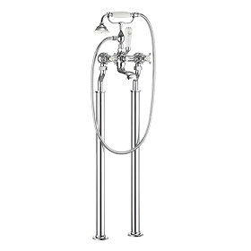 Crosswater - Belgravia Crosshead Floor Mounted Freestanding Bath Shower Mixer Large Image