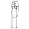 Crosswater - Belgravia Crosshead Floor Mounted Freestanding Bath Shower Mixer - Nickel Large Image