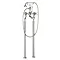 Crosswater - Belgravia Crosshead Floor Mounted Freestanding Bath Shower Mixer - Nickel Large Image