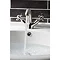 Crosswater - Belgravia Crosshead Highneck Monobloc Basin Mixer with Pop-up Waste - Nickel - HG112DPN