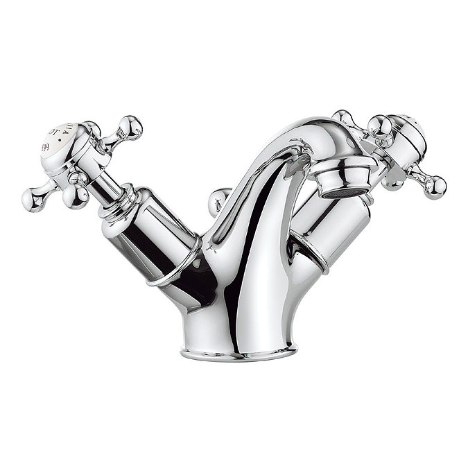 Crosswater - Belgravia Crosshead Monobloc Basin Mixer Tap with Pop-up Waste - BL110DPC Large Image