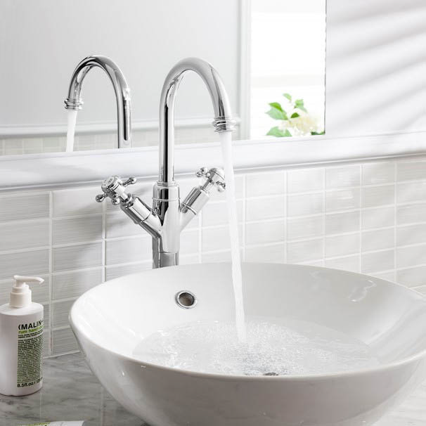 Crosswater - Belgravia Crosshead Tall Monobloc Basin Mixer Tap - Chrome - BL118DNC  Standard Large Image