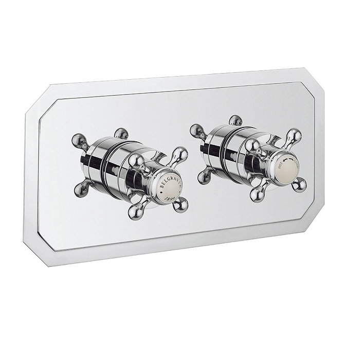 Crosswater - Belgravia Crosshead Thermostatic Shower Valve with 2 Way Diverter - Landscape Large Ima