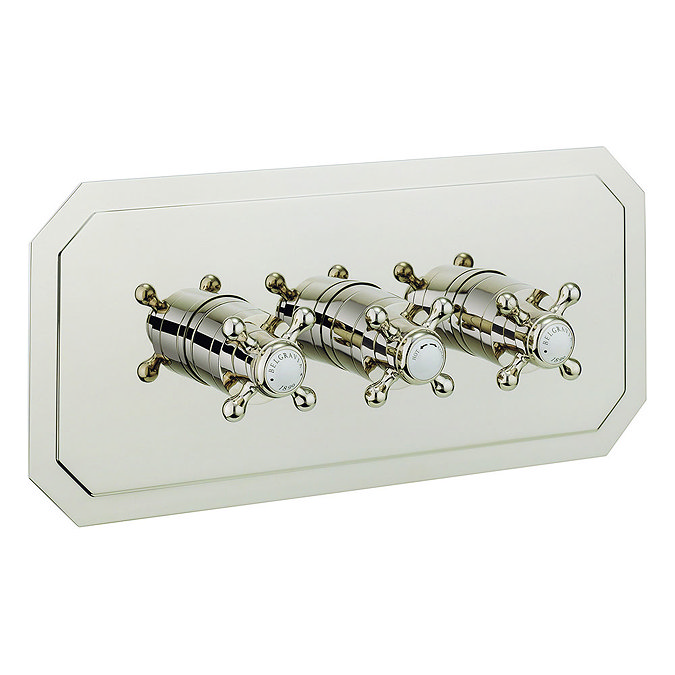 Crosswater - Belgravia Crosshead Triple Thermostatic Shower Valve with 3 Way Diverter - Landscape -