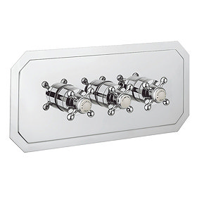 Crosswater - Belgravia Crosshead Triple Thermostatic Shower Valve with 3 Way Diverter - Landscape La