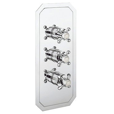 Crosswater - Belgravia Crosshead Triple Thermostatic Shower Valve with 3 Way Diverter  Profile Large
