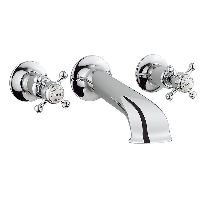 Crosswater - Belgravia Crosshead Wall Mounted Bath Spout with Stop Taps Large Image
