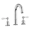 Crosswater - Belgravia Lever 3 Tap Hole Bath Mixer - BL330DC_LV Large Image