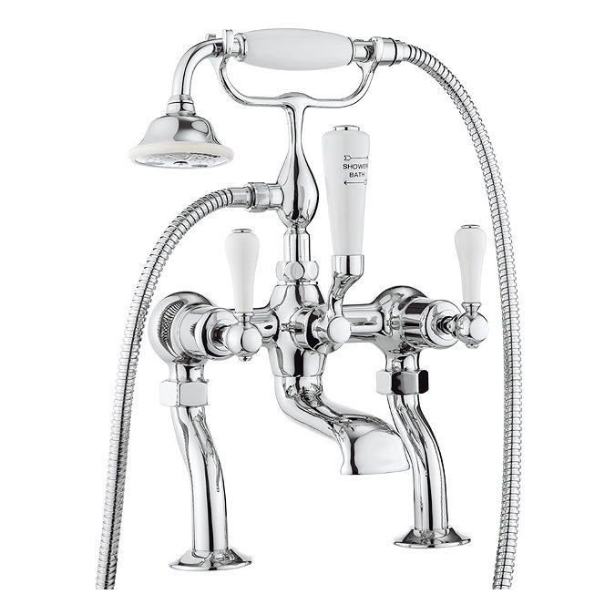 Crosswater - Belgravia Lever Bath Shower Mixer with Kit - BL422DC_LV Large Image