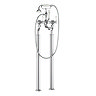 Crosswater - Belgravia Lever Floor Mounted Freestanding Bath Shower Mixer Large Image