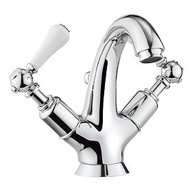 Crosswater - Belgravia Lever Highneck Monobloc Basin Mixer Tap with Pop-up Waste - BL112DPC_LV Large