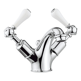 Crosswater Belgravia Lever Monobloc Basin Mixer Tap with Pop-up Waste - BL110DPC_LV Large Image