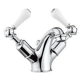 Crosswater Belgravia Lever Monobloc Basin Mixer Tap with Pop-up Waste - BL110DPC_LV Large Image