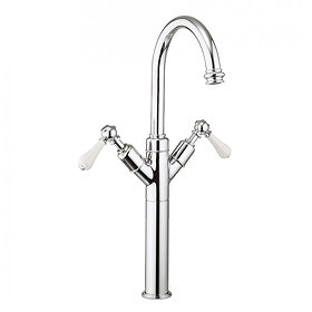 Crosswater - Belgravia Lever Tall Monobloc Basin Mixer Tap - Chrome - BL118DNC_LV Large Image