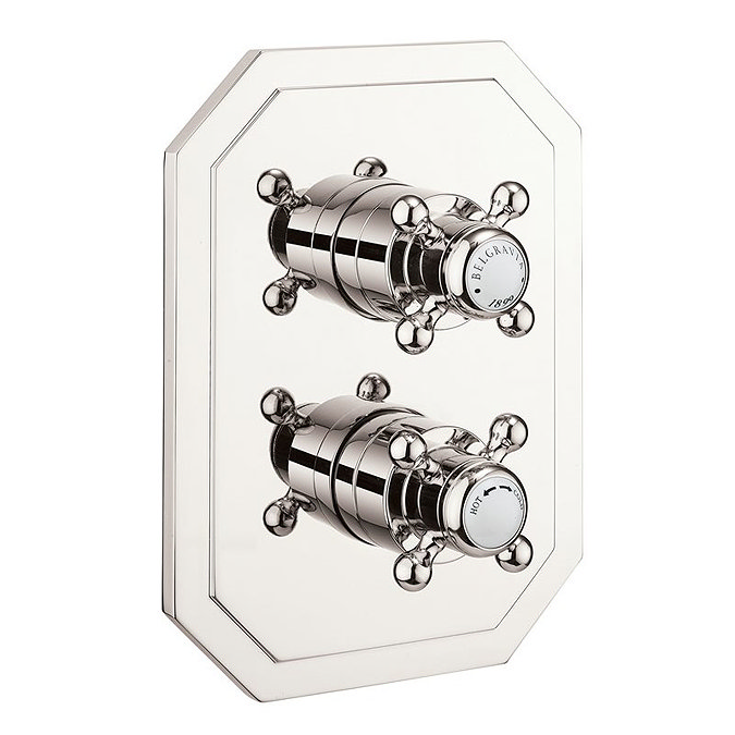 Crosswater Belgravia Nickel Crossbox 1 Outlet Trim Set Large Image