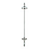 Crosswater - Belgravia Thermostatic Shower Valve with Fixed Head & Bath Spout - Nickel Profile Large