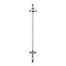 Crosswater - Belgravia Thermostatic Shower Valve with Fixed Head & Bath Spout - Nickel Profile Large