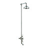 Crosswater - Belgravia Thermostatic Shower Valve with Fixed Head & Bath Spout - Nickel Large Image