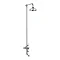 Crosswater - Belgravia Thermostatic Shower Valve with Fixed Head & Bath Spout - Nickel Large Image