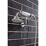 Crosswater - Belgravia Thermostatic Shower Valve with Fixed Head, Handset & Wall Cradle - Nickel In 