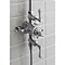 Crosswater - Belgravia Thermostatic Shower Valve with Fixed Head, Handset & Wall Cradle Feature Larg
