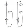 Crosswater - Belgravia Thermostatic Shower Valve with Fixed Head, Handset & Wall Cradle Profile Larg