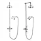 Crosswater - Belgravia Thermostatic Shower Valve with Fixed Head, Handset & Wall Cradle Profile Larg