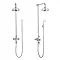 Crosswater - Belgravia Thermostatic Shower Valve with Fixed Head & Handset Profile Large Image