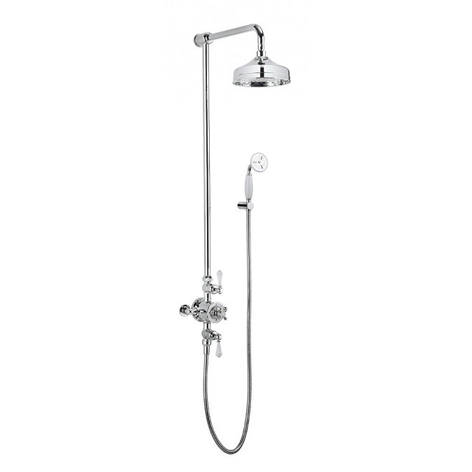 Crosswater - Belgravia Thermostatic Shower Valve with Fixed Head & Handset Large Image