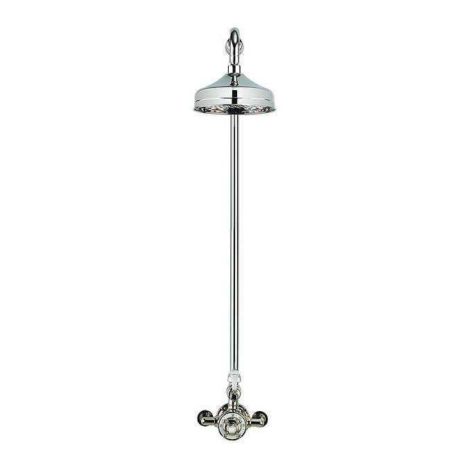 Crosswater - Belgravia Thermostatic Shower Valve with Fixed Head - Nickel Profile Large Image