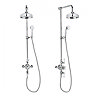 Crosswater - Belgravia Thermostatic Shower Valve with Fixed Head, Slider Rail & Handset Profile Larg