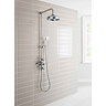 Crosswater - Belgravia Thermostatic Shower Valve with Fixed Head, Slider Rail & Handset Standard Lar