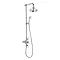 Crosswater - Belgravia Thermostatic Shower Valve with Fixed Head, Slider Rail & Handset Large Image