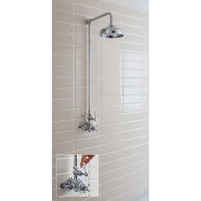 Crosswater - Belgravia Thermostatic Shower Valve with Fixed Head Standard Large Image