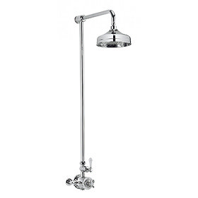 Crosswater - Belgravia Thermostatic Shower Valve with Fixed Head Large Image