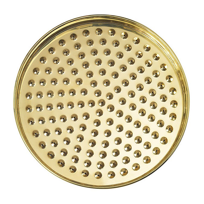 Crosswater Belgravia Unlacquered Brass 200mm Round Fixed Showerhead - FH08Q  Profile Large Image