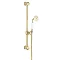 Crosswater Belgravia Unlacquered Brass 600mm Slide Rail Handset & Hose Large Image