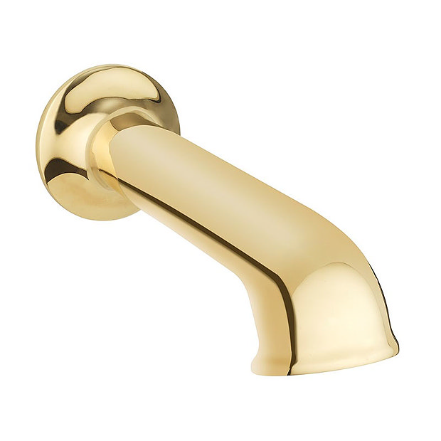 Crosswater Belgravia Unlacquered Brass Wall Mounted Bath Spout - BL0370WQ Large Image