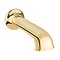 Crosswater Belgravia Unlacquered Brass Wall Mounted Bath Spout - BL0370WQ Large Image