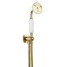 Crosswater Belgravia Unlacquered Brass Wall Mounted Shower Kit - BL964Q Large Image