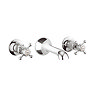 Crosswater - Belgravia Crosshead Wall Mounted 3 Hole Set Basin Mixer - BL131WNC Large Image