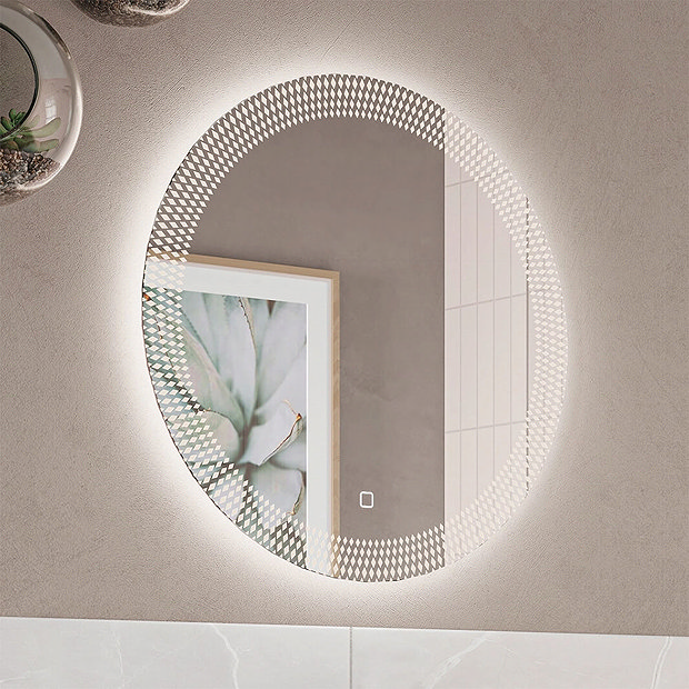 Crosswater Canvass 600mm LED Illuminated Bathroom Mirror with Anti-Fog  Standard Large Image