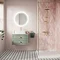 Crosswater Canvass Sage Green 700mm Double Drawer Unit with Carrara Marble Effect Worktop additiona