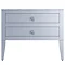 Crosswater Canvass Storm Grey Matt 900mm Double Drawer Unit with Carrara Marble Effect Worktop Feat
