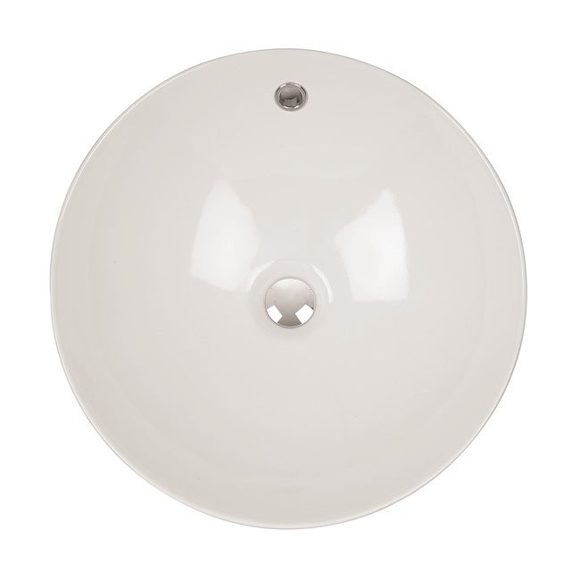 Crosswater Castellon Carrara Marble/White Countertop Basin - 430 x 430mm - CT0012BSCM+ Profile Larg
